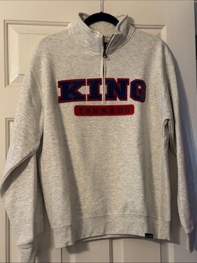 KING Tornado Light Gray Quarter-Zip Sweatshirt